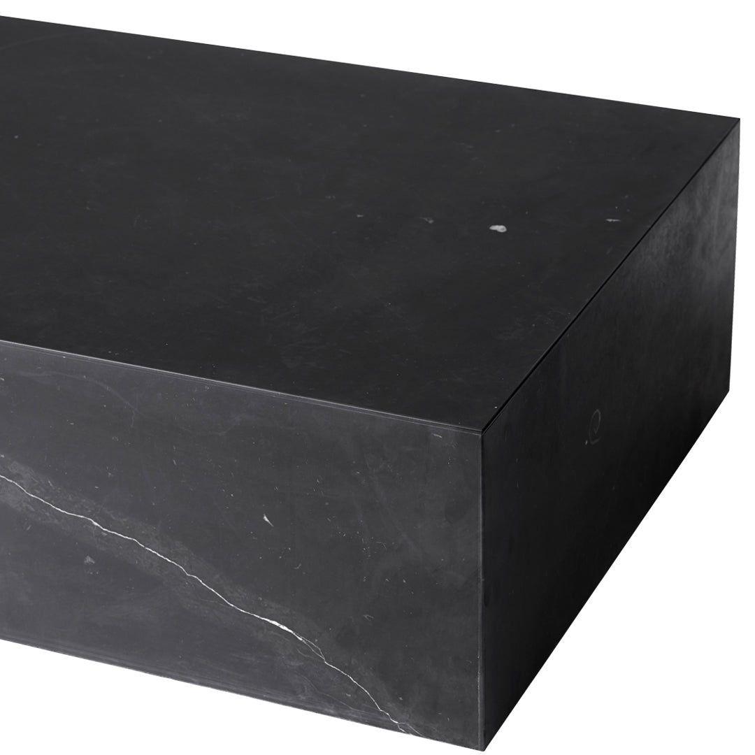 Marble Plinth Coffee Table - Low