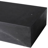 Marble Plinth Coffee Table - Low