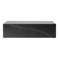 Marble Plinth Coffee Table - Low