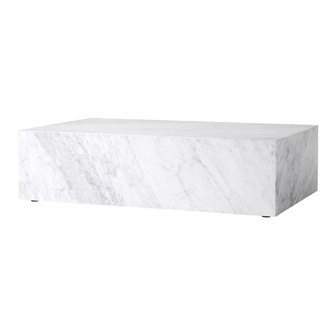 Marble Plinth Coffee Table - Low