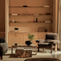 Marble Plinth Coffee Table - Low