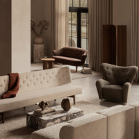 Marble Plinth Coffee Table - Low