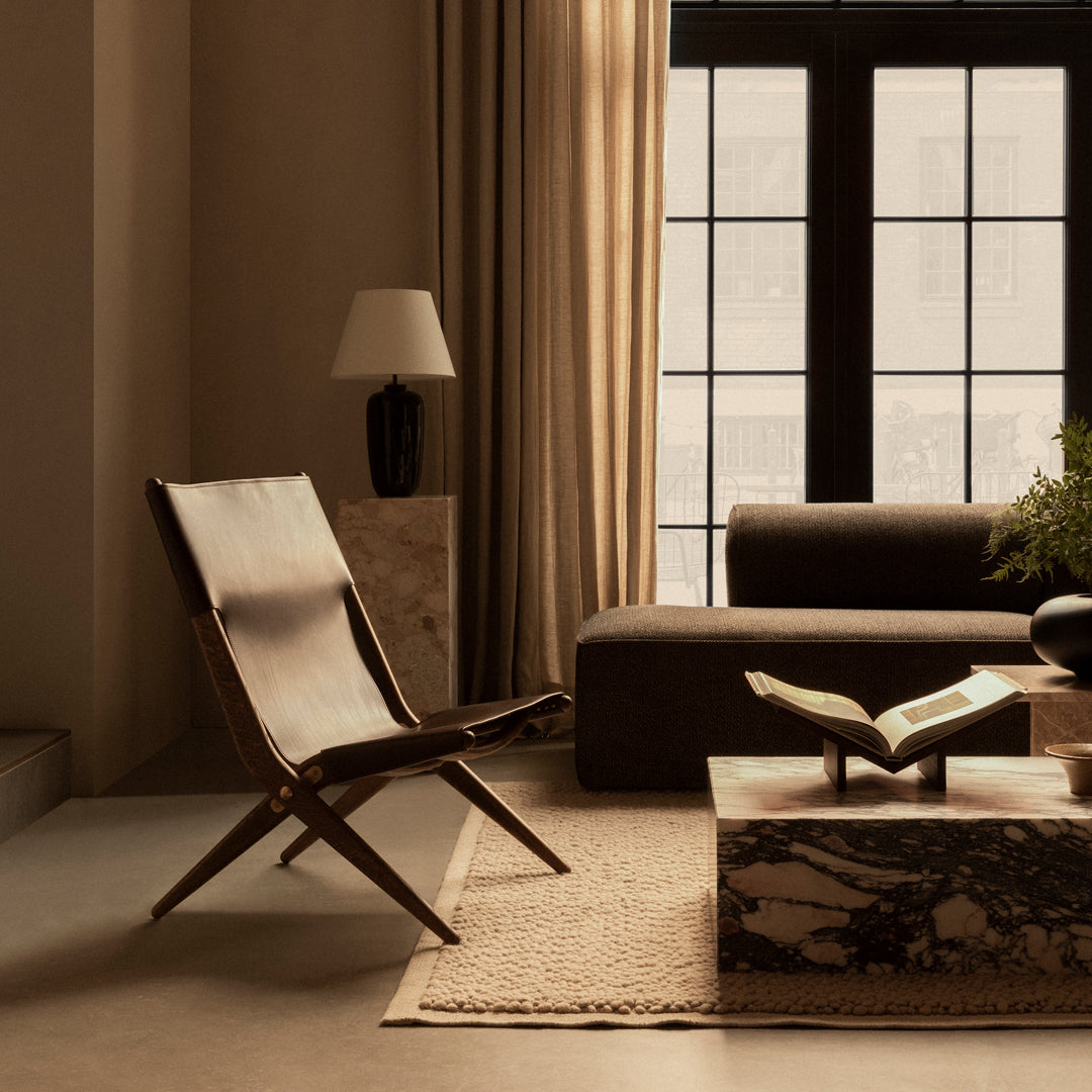 Marble Plinth Coffee Table - Low