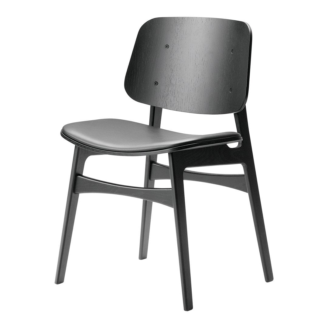 Soborg Chair - Wood Frame, Seat Upholstered