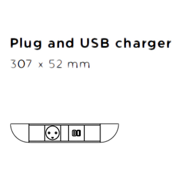 Wendelbo Case Sofa Plug and USB Charger by Sebastian Herkner Danish