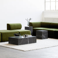 Marble Plinth Coffee Table - Low