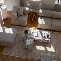 Marble Plinth Coffee Table - Low