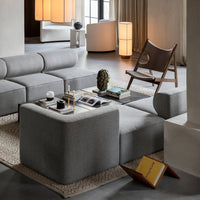 Marble Plinth Coffee Table - Low