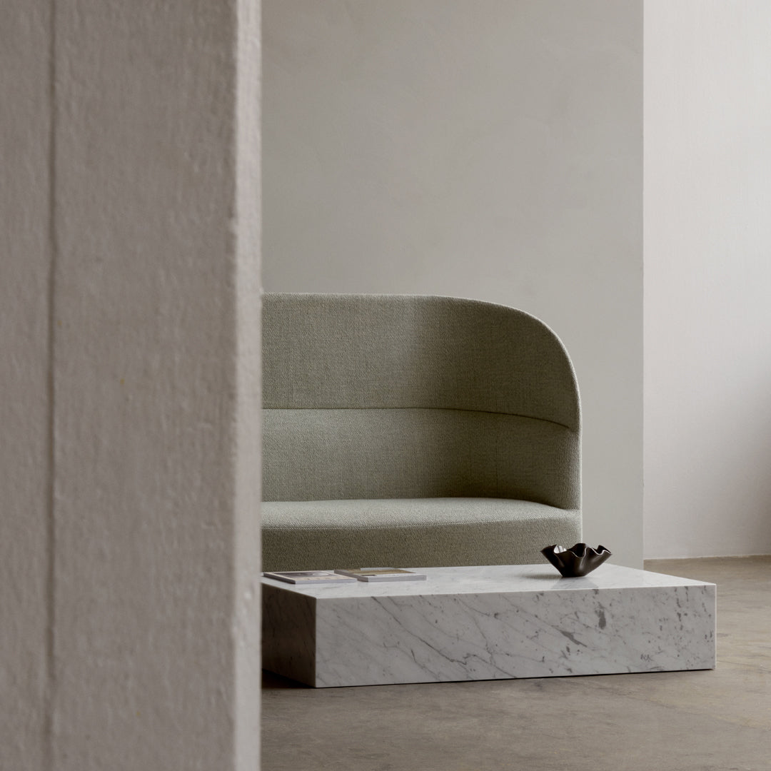 Marble Plinth Coffee Table - Low