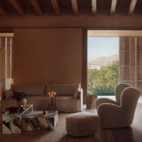 Marble Plinth Coffee Table - Low