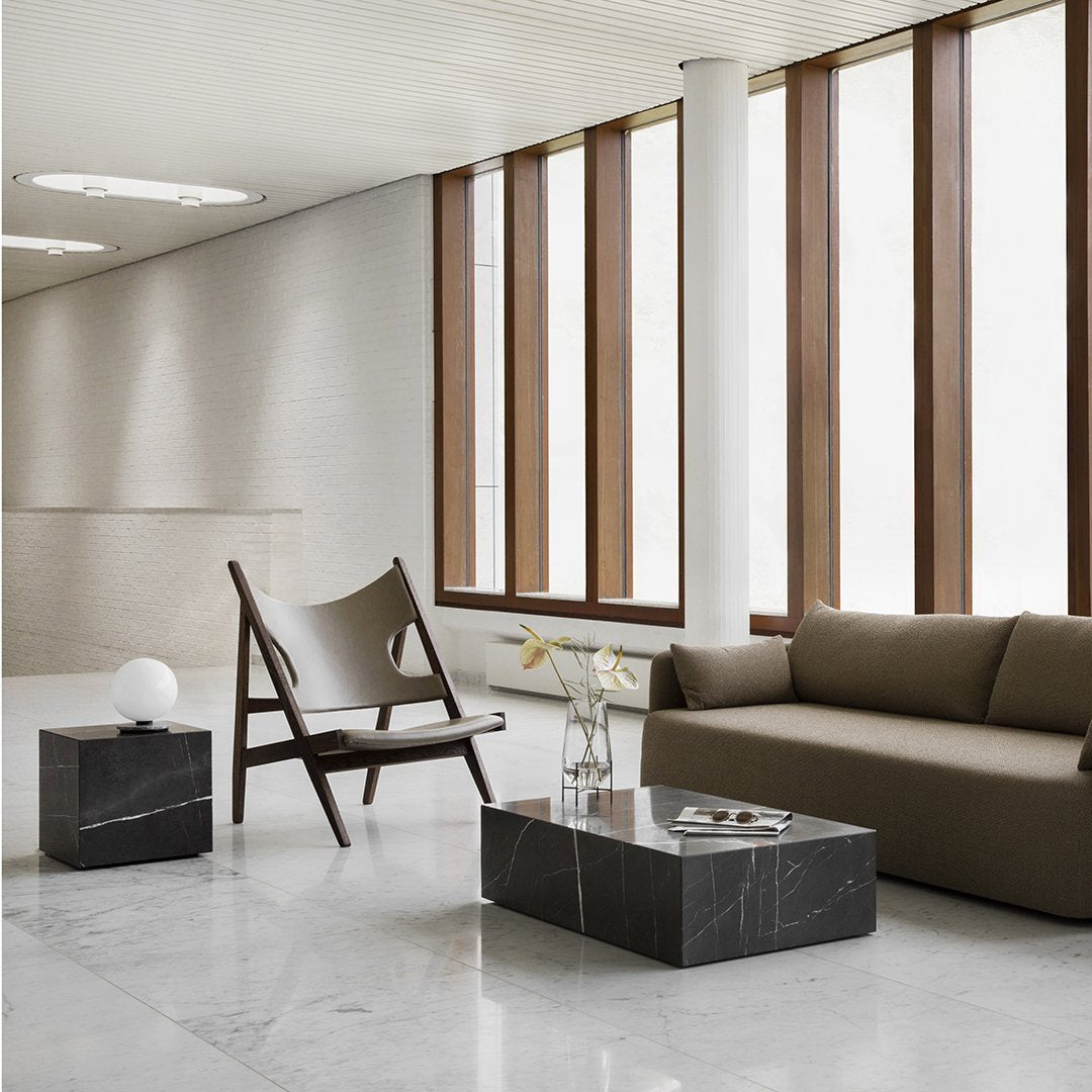 Marble Plinth Coffee Table - Low