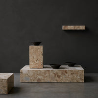 Marble Plinth Coffee Table - Low