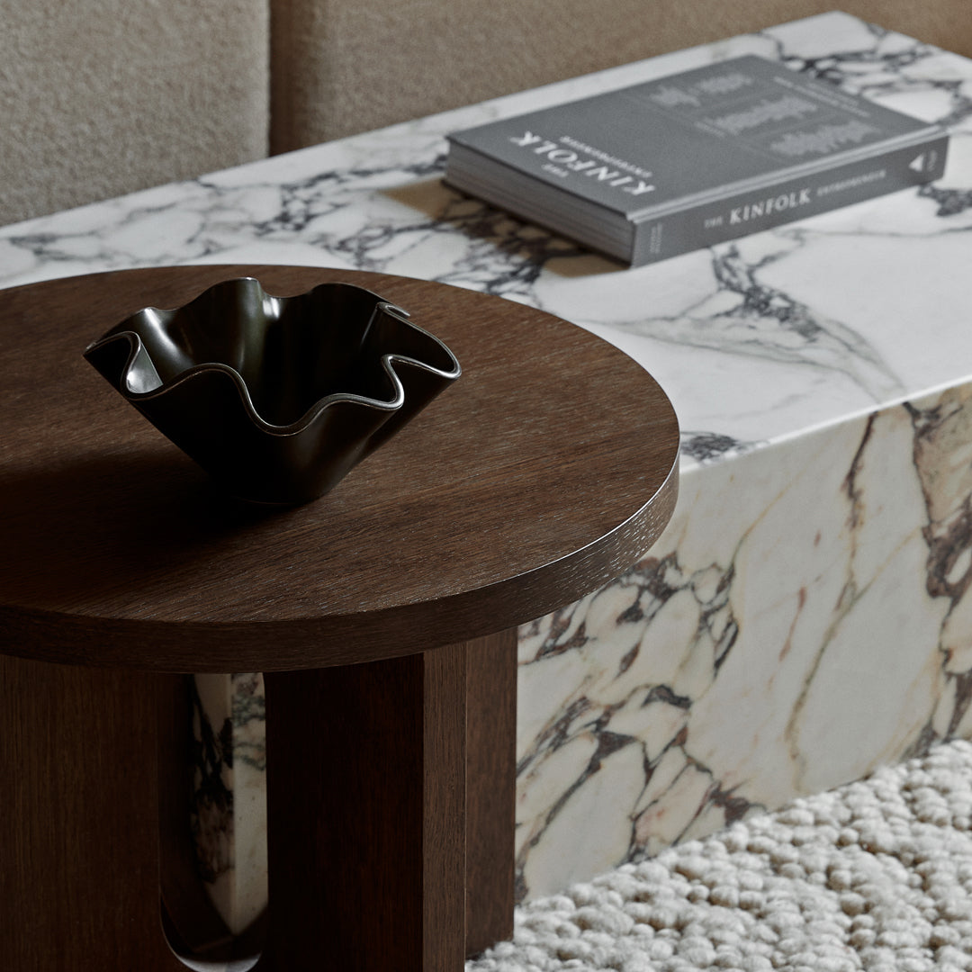 Marble Plinth Coffee Table - Low