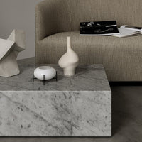 Marble Plinth Coffee Table - Low