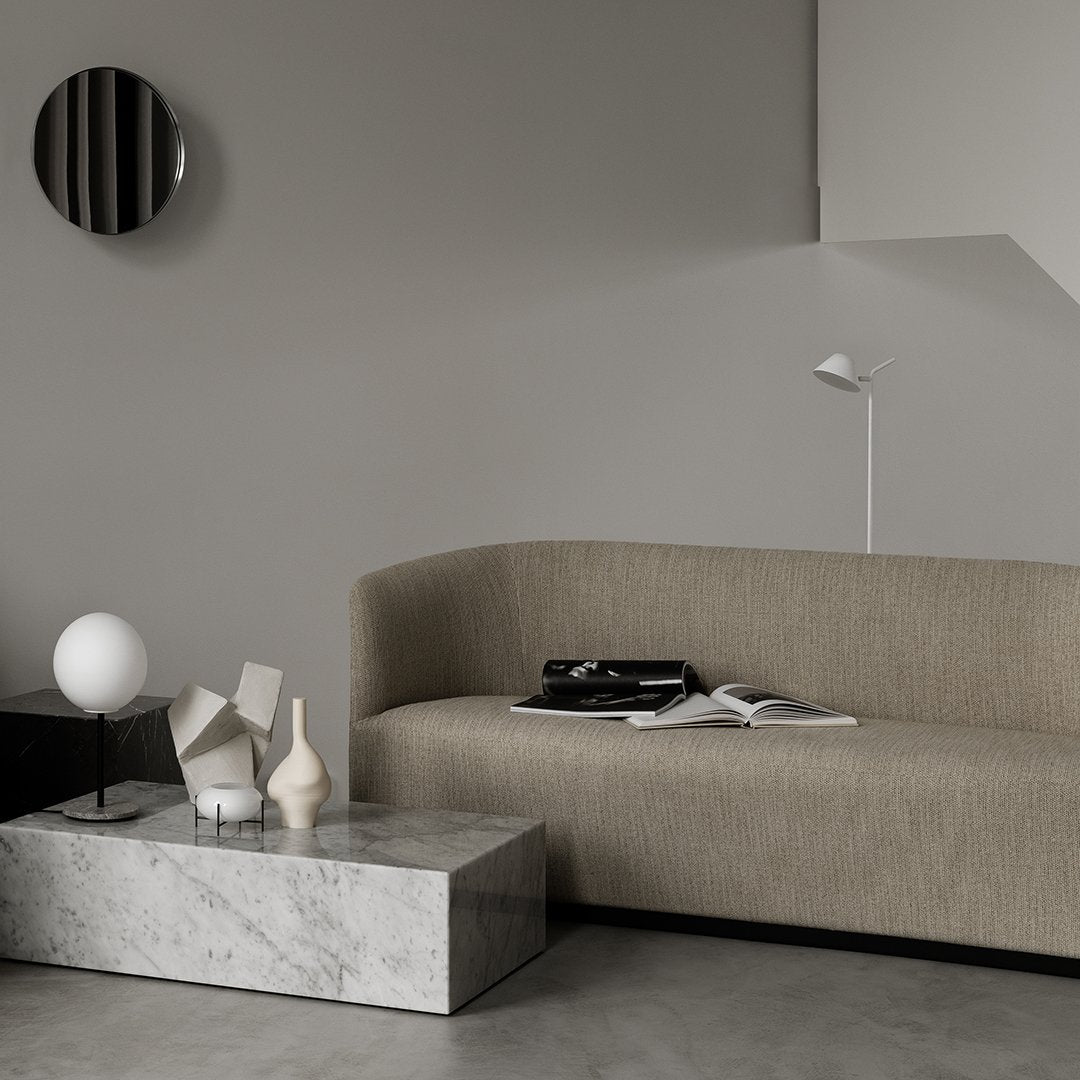 Marble Plinth Coffee Table - Low