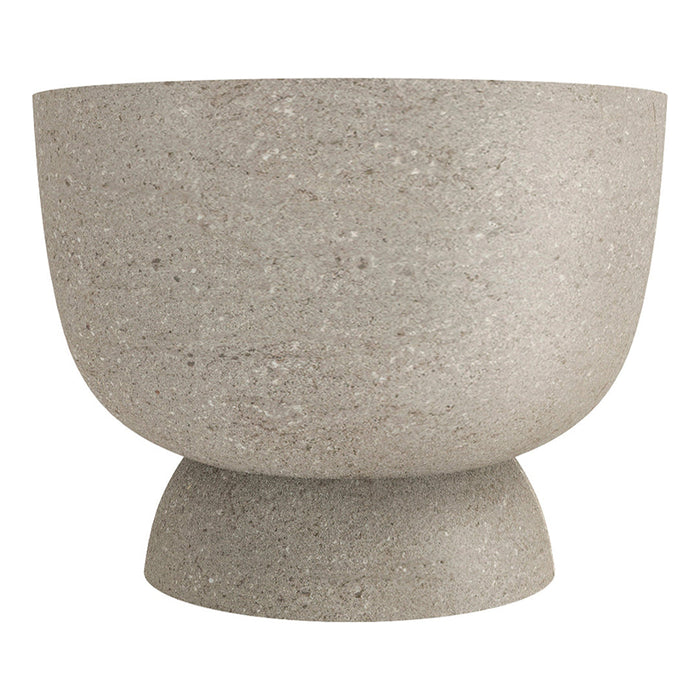 Light gray bowl with a smooth, textured finish and rounded base. Elegant, minimalist design perfect for any decor.