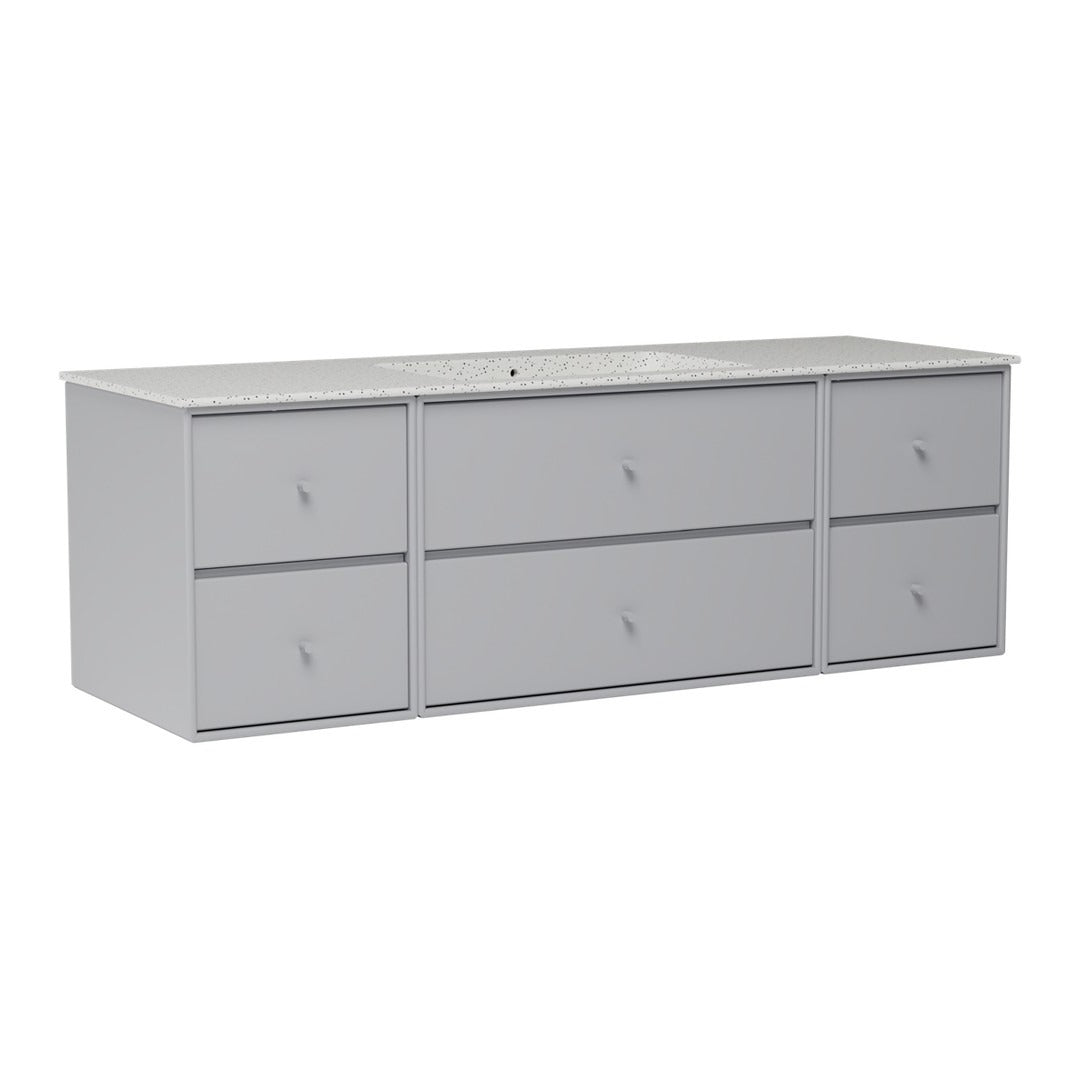 SU2409 Bathroom Vanity w/ Basin - 55.9" W