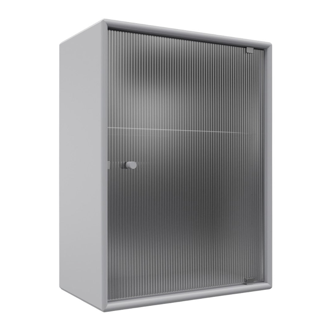 OS1225G Bathroom Cabinet w/ Rippled Glass Door