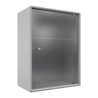 OS1225G Bathroom Cabinet w/ Rippled Glass Door