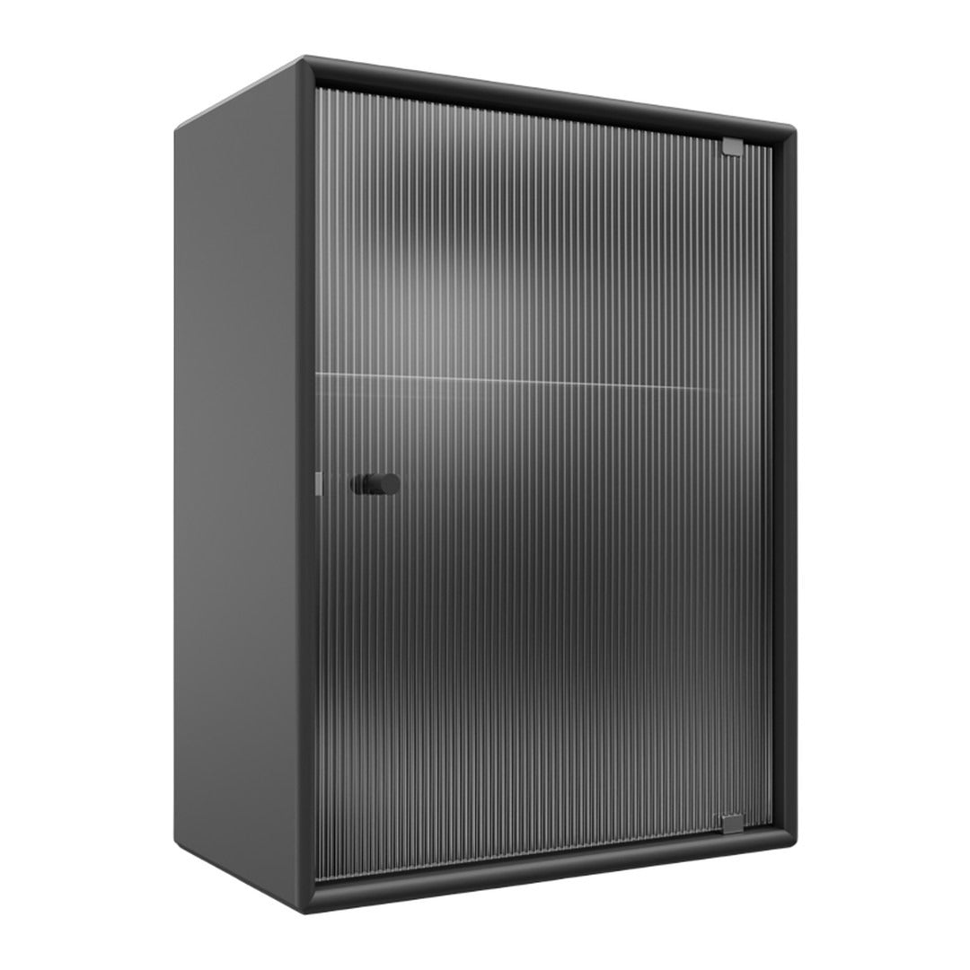 OS1225G Bathroom Cabinet w/ Rippled Glass Door
