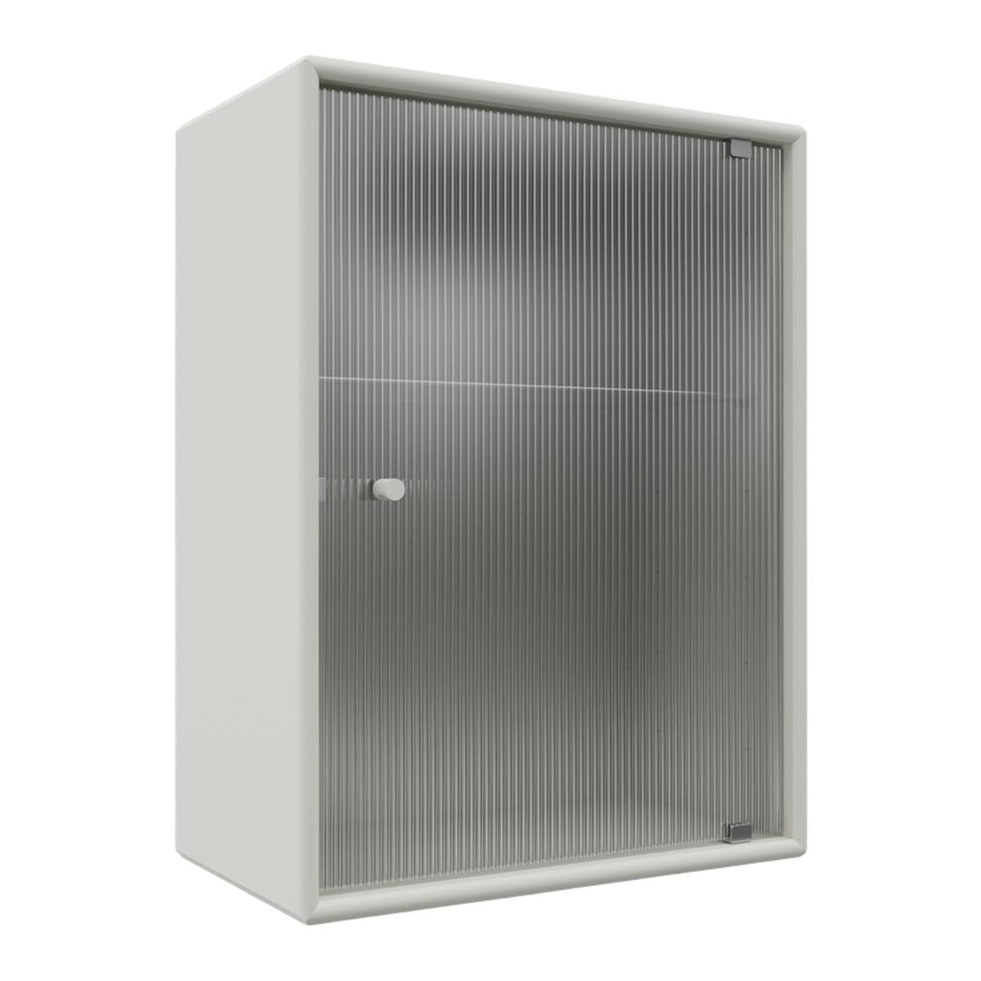 OS1225G Bathroom Cabinet w/ Rippled Glass Door