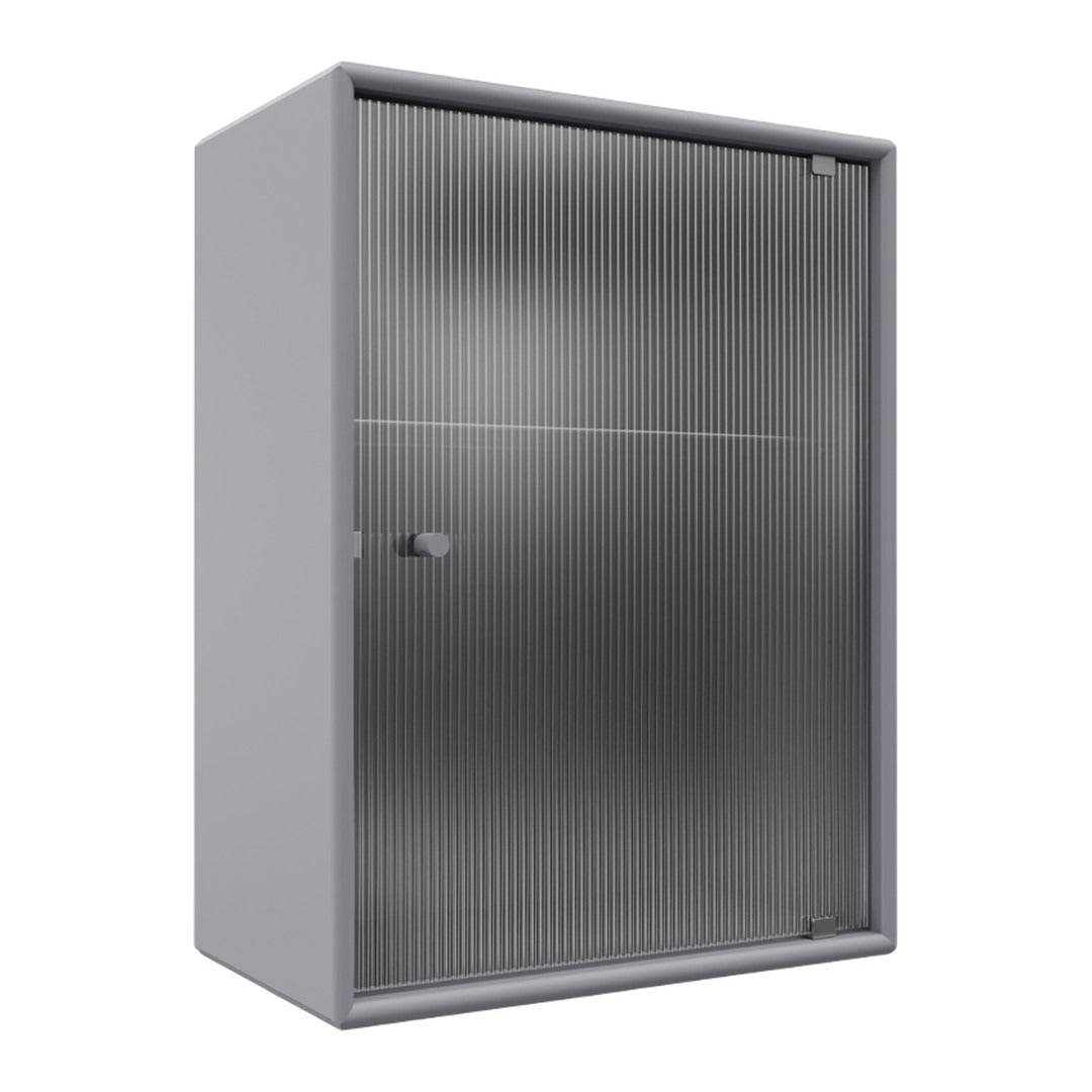 OS1225G Bathroom Cabinet w/ Rippled Glass Door