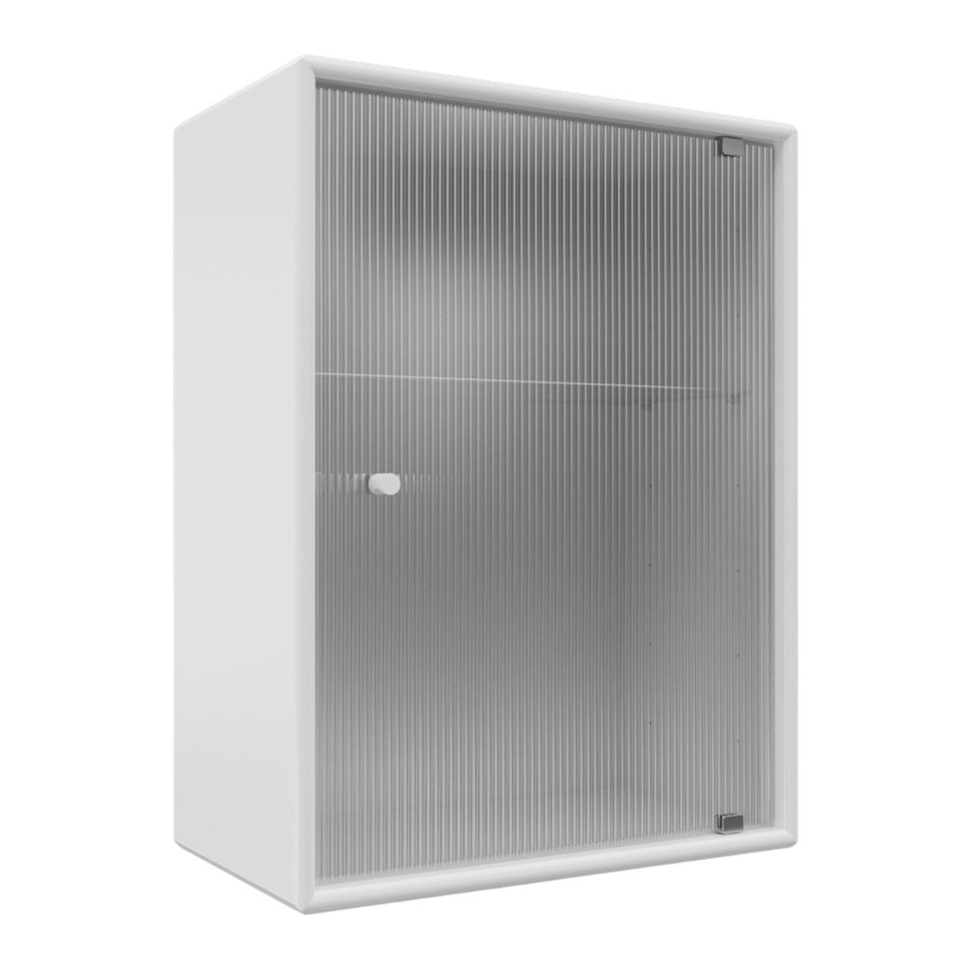 OS1225G Bathroom Cabinet w/ Rippled Glass Door