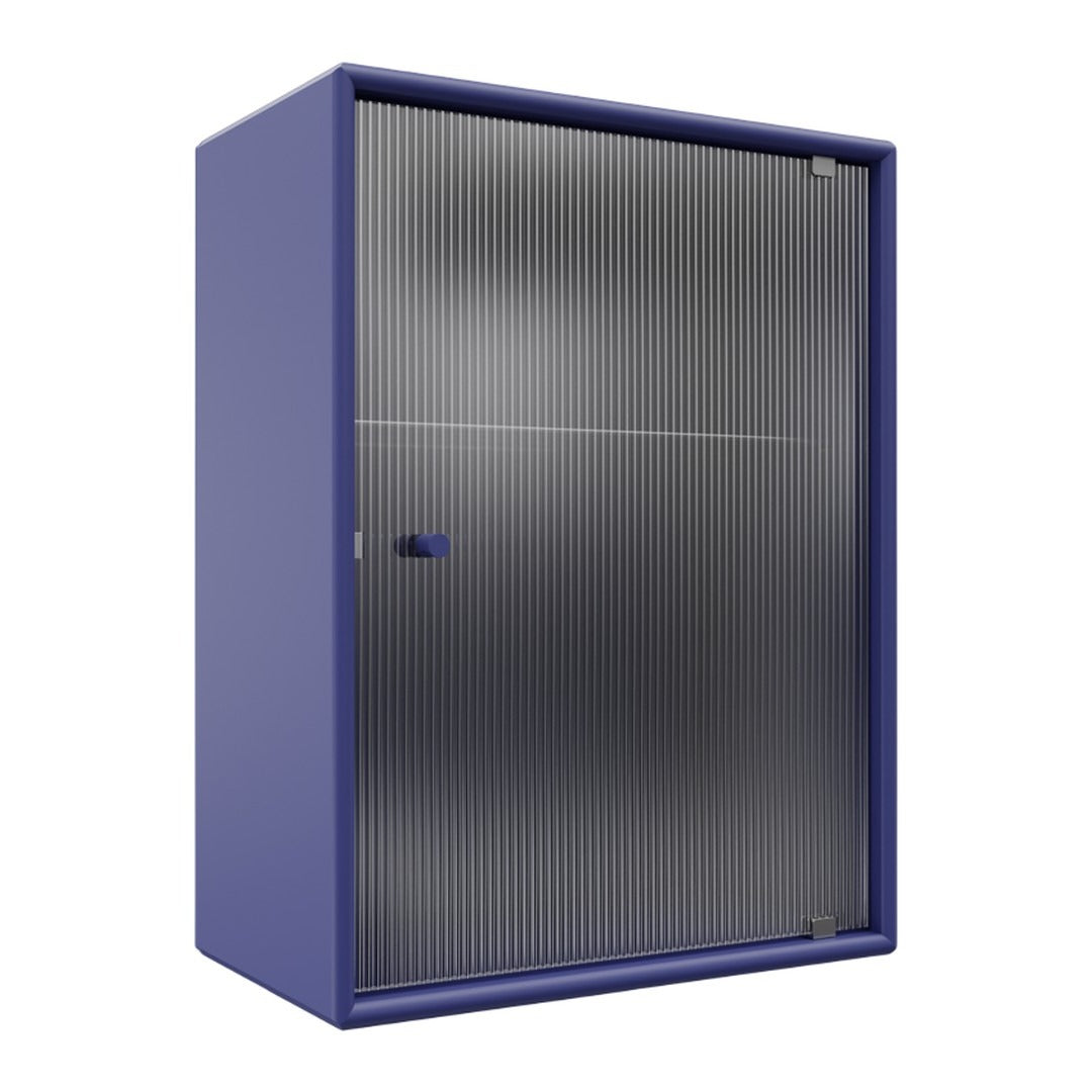 OS1225G Bathroom Cabinet w/ Rippled Glass Door