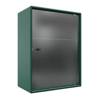 OS1225G Bathroom Cabinet w/ Rippled Glass Door