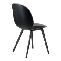 Beetle Dining Chair - Front Upholstered - Plastic Base, Monochrome