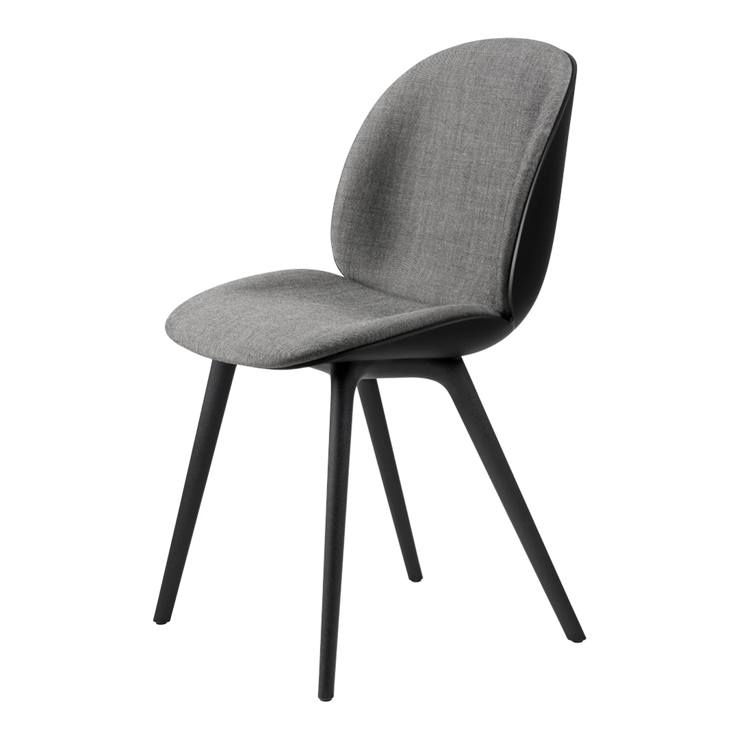 Beetle Dining Chair - Front Upholstered - Plastic Base, Monochrome