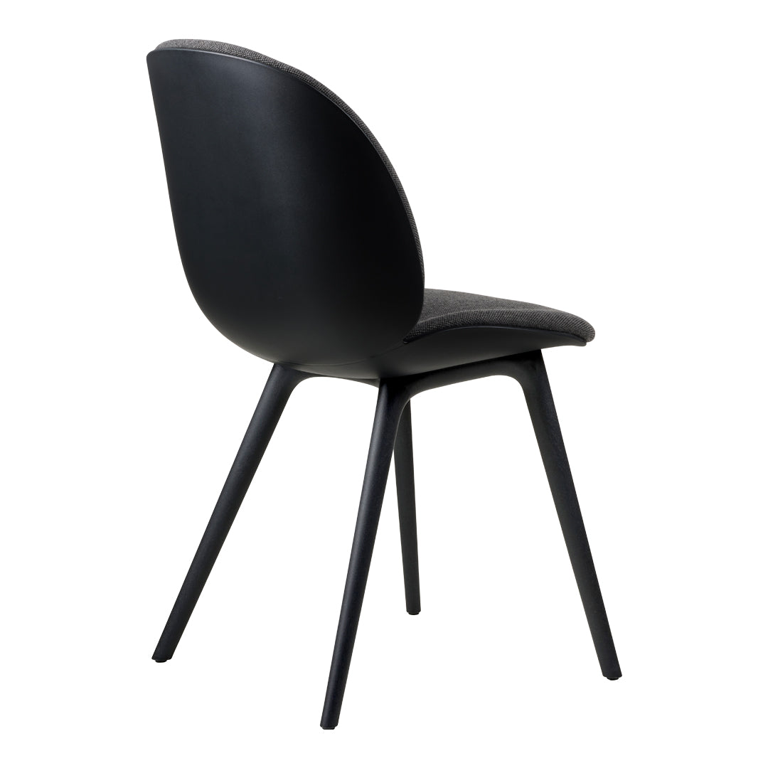Beetle Dining Chair - Front Upholstered - Plastic Base, Monochrome