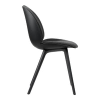 Beetle Dining Chair - Front Upholstered - Plastic Base, Monochrome