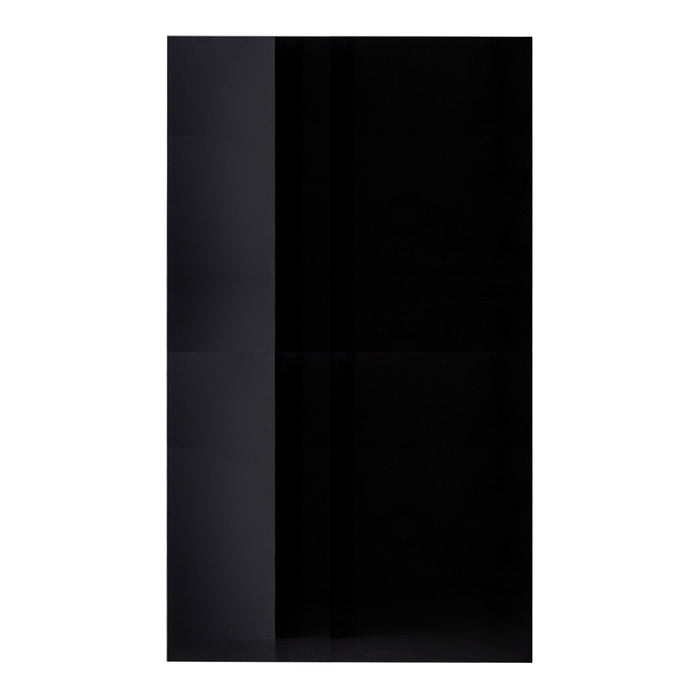 Sleek black design with a high-gloss finish, showcasing a smooth, solid pattern. Perfect for modern decor.