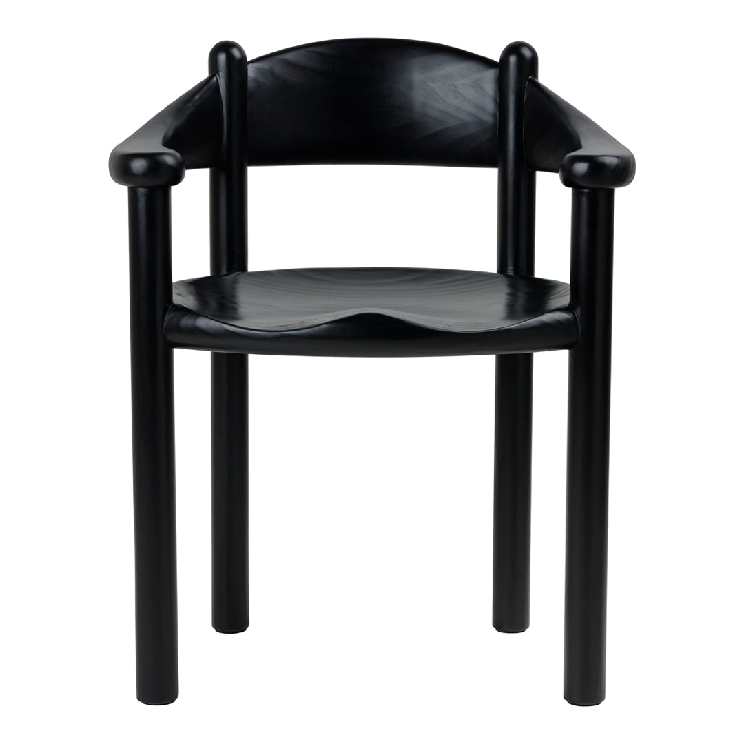 ダイニングチェア Daumiller Dining ArmChair GUBI Black Daumiller Dining Armchair – Danish Design Store
