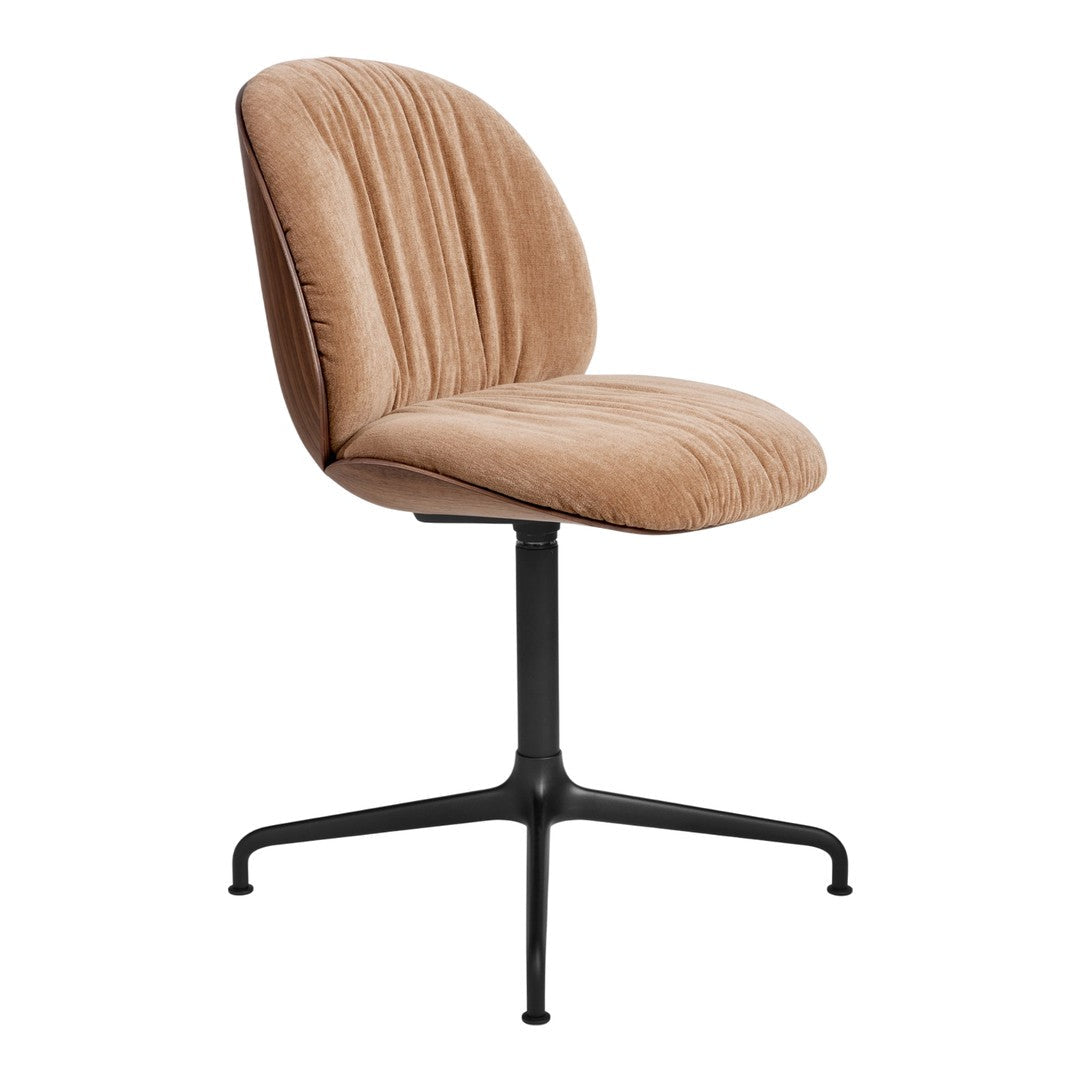 Beetle Soft Meeting Chair - 4-Star Base - Front Upholstered - Veneer Shell
