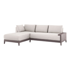 Varick Wooden Arm Sectional Sofa w/ Right Chaise