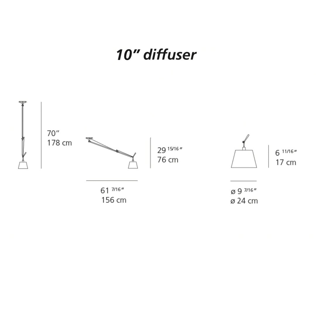 "10-inch diffuser with a minimalist design, featuring smooth, white surfaces and sleek, modern lines."