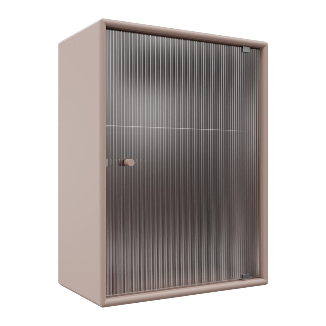 OS1225G Bathroom Cabinet w/ Rippled Glass Door