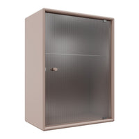 OS1225G Bathroom Cabinet w/ Rippled Glass Door