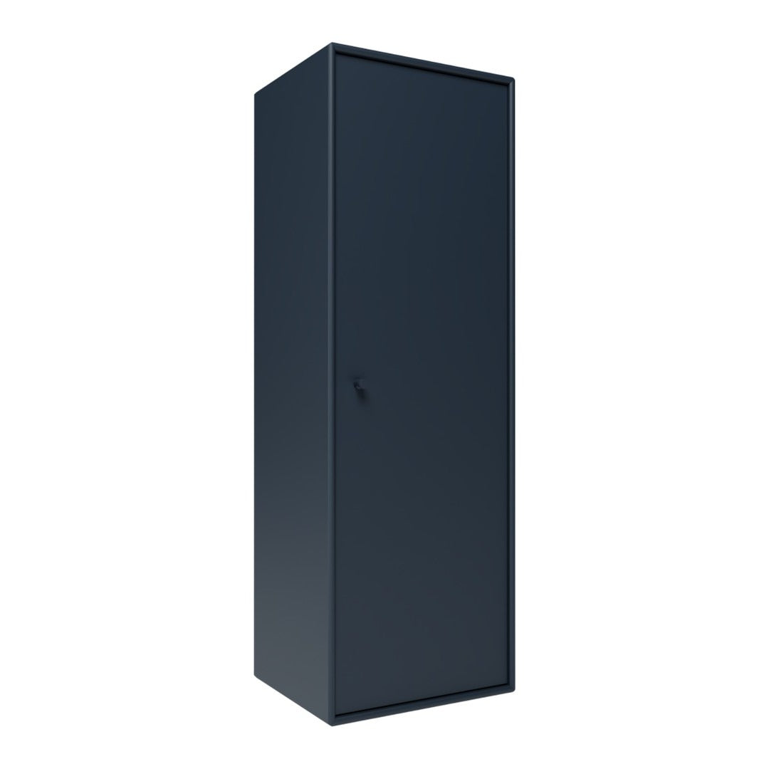 Sleek, solid navy blue wardrobe with a minimalist design and smooth finish. Perfect for modern interiors.