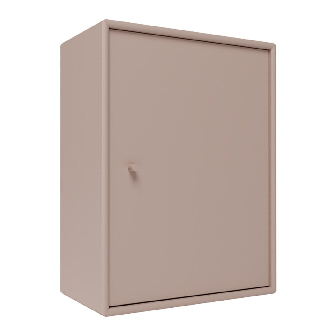 Solid beige storage cabinet with a sleek, minimalist design and smooth finish. Ideal for modern decor.
