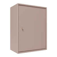 Solid beige storage cabinet with a sleek, minimalist design and smooth finish. Ideal for modern decor.