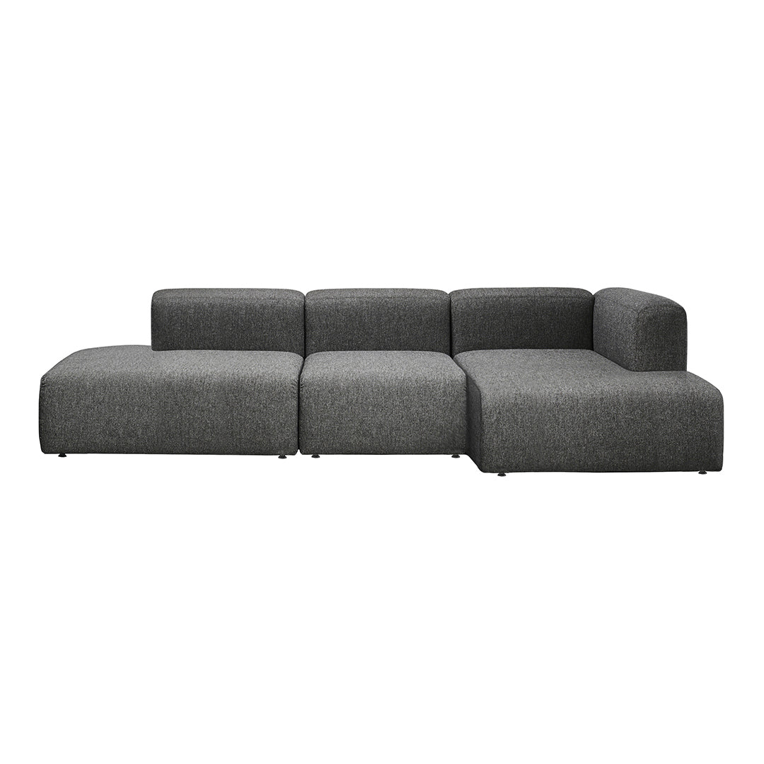 Pump 2-Seater Sofa w/ Open End + Chaise Long
