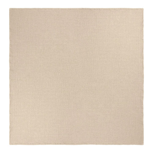 Light beige textured fabric square, showcasing a subtle woven pattern for elegant home decor.