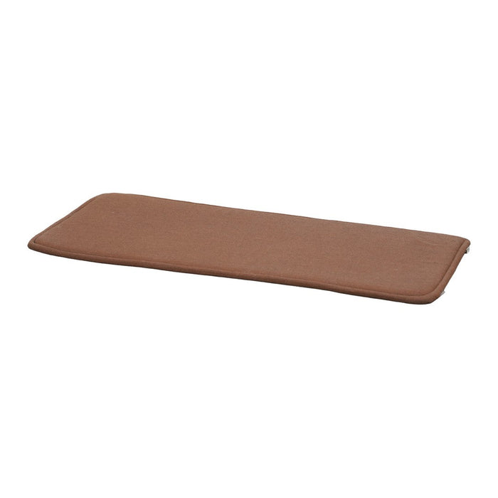 Brown rectangular cushion with a smooth, solid texture, ideal for enhancing any seating arrangement.