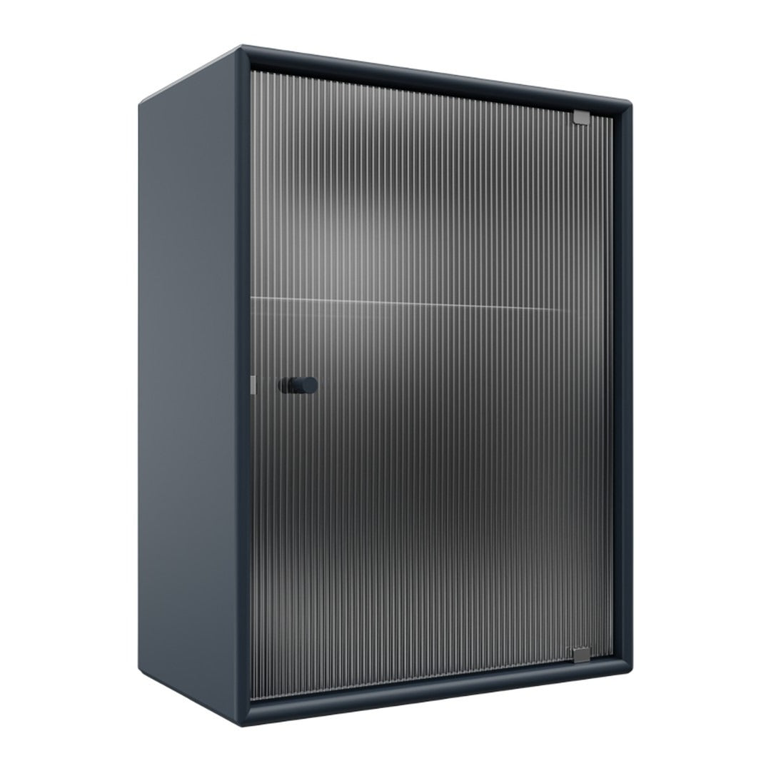 OS1225G Bathroom Cabinet w/ Rippled Glass Door