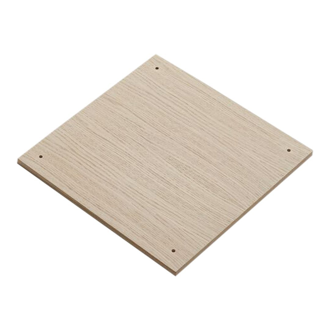 Light wood panel with a subtle grain pattern, featuring a natural beige color and smooth texture.