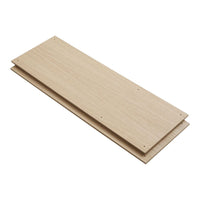 Light beige wooden shelf with a smooth finish and subtle grain pattern, ideal for versatile home decor.
