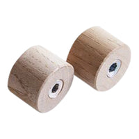 Natural wood cabochons with smooth, light beige finish, featuring subtle grain patterns. Perfect for craft projects.
